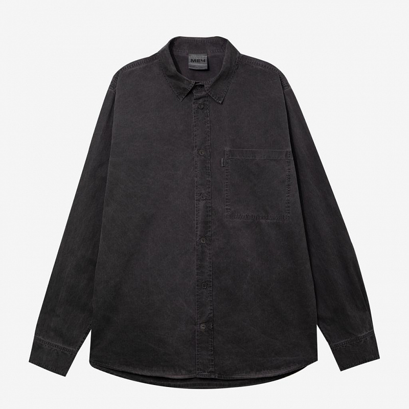 Рубашка МЕЧ SHIRT GARMENT DYED Dark Purple Фиолетовый