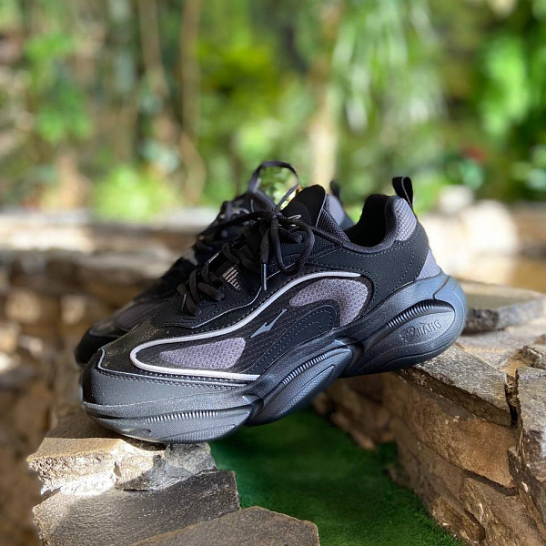 Кеды ERKE мужские M.Jogging low shoes black/charcoal черный/темно-серый
