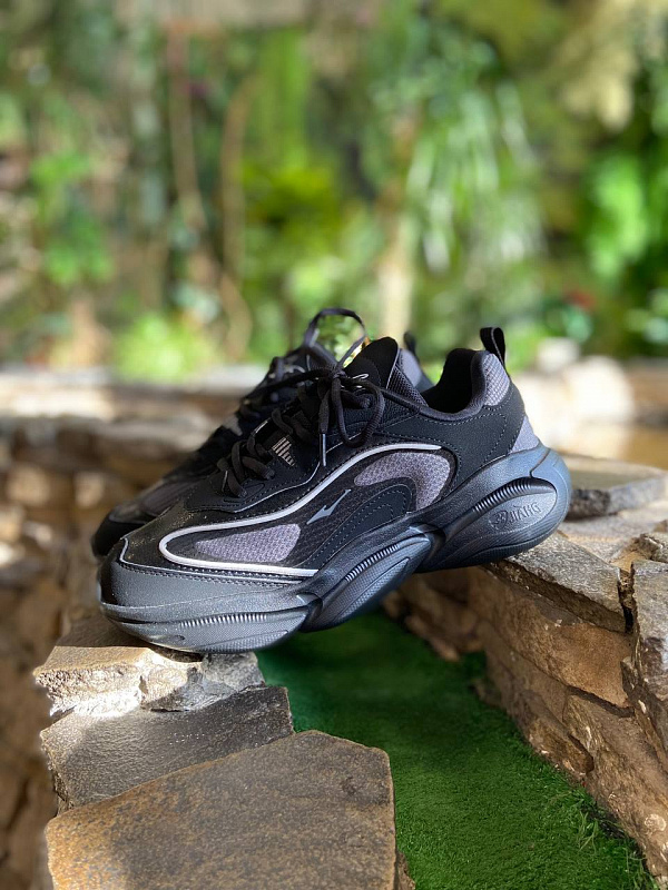 Кеды ERKE мужские M.Jogging low shoes black/charcoal черный/темно-серый