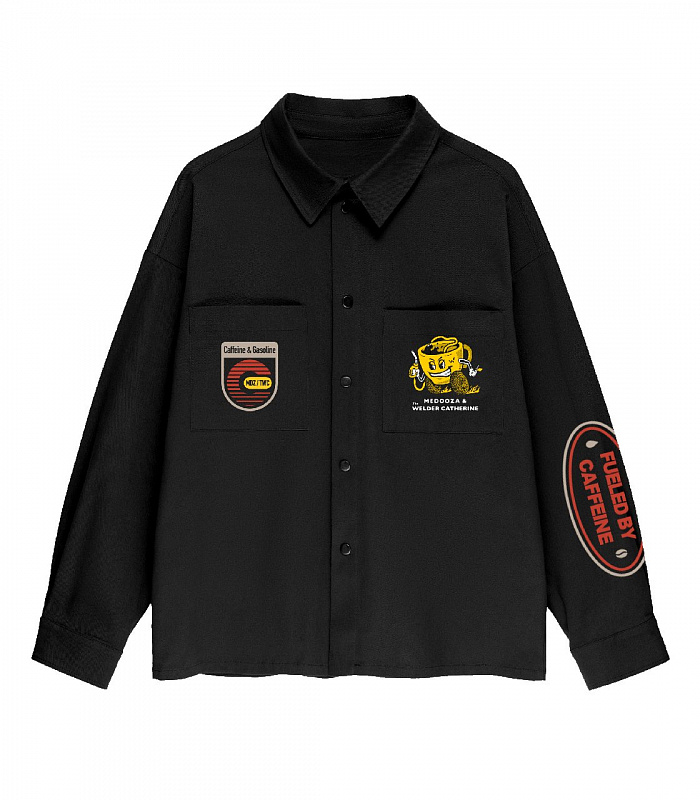 Рубашка MEDOOZA x TWC "Coffee Crew" чёрный