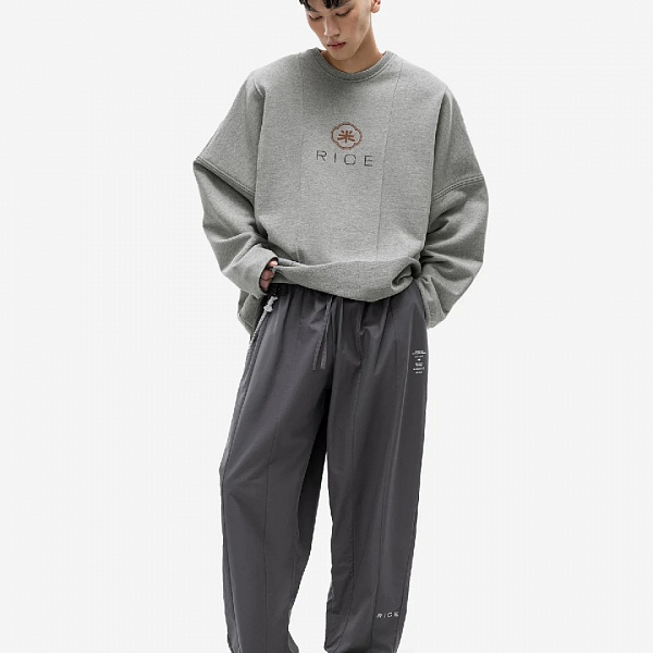 Брюки RICE PANTS OVERSIZE LUXOR/GRAFIT low