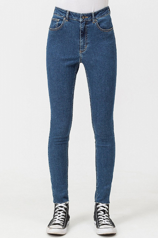 Джинсы (Slim) Женские Cheap Monday High Skin Abstract Blue BLUE