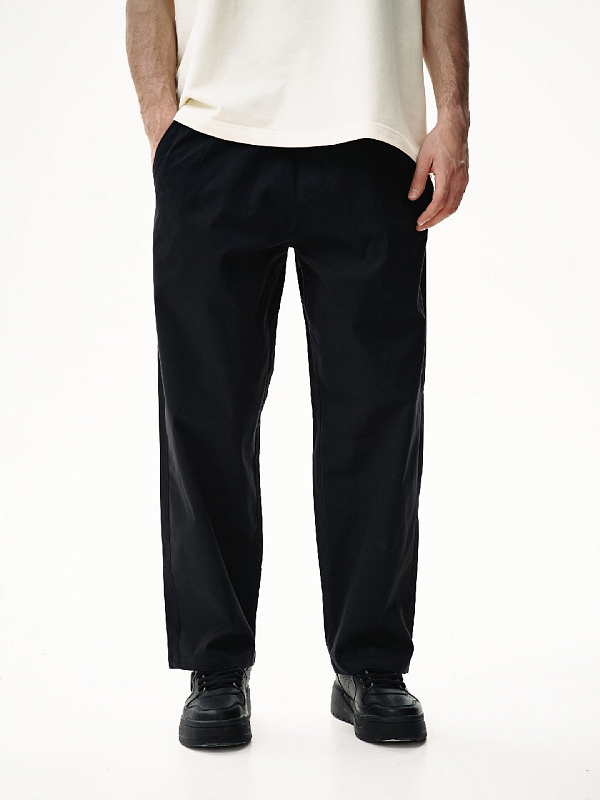 Брюки THE BAD FRIENDS Chino oversize пичсофт темно-синий