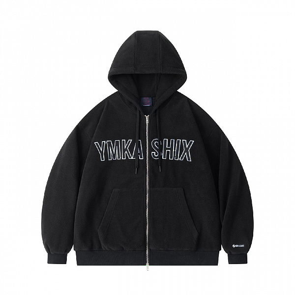 Худи на молнии YMKA SHIX "Original fleece" черный