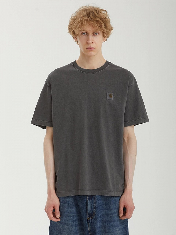 Футболка CARHARTT WIP S/S Nelson T-Shirt GRAPHITE (GARMENT DYED)
