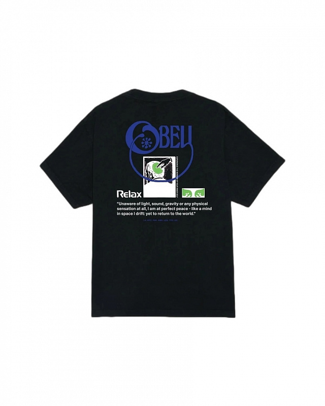 Футболка OBEY RELAX PIGMENT TRUE VINTAGE BLACK