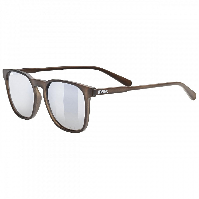 Очки солнцезащитные UVEX LGL 49 P dk.brown matt/ltm.smk.deg коричневый матовый/серебристый