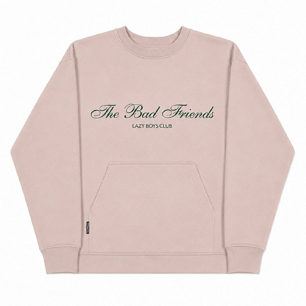 Свитшот THE BAD FRIENDS "Lazy boys club" Астрасофт Латте