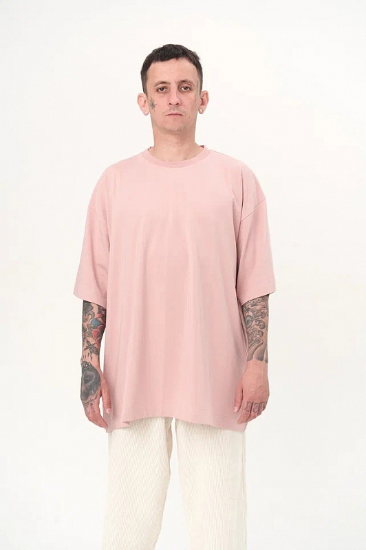Футболка MIRBA SUPEROVERSIZE-BLANK Пудра