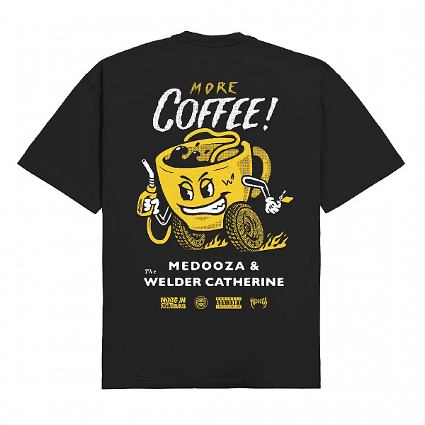 Футболка MEDOOZA x TWC "More Coffee" чёрный