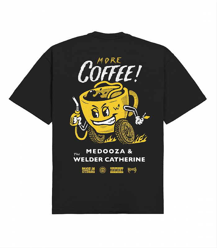 Футболка MEDOOZA x TWC "More Coffee" чёрный
