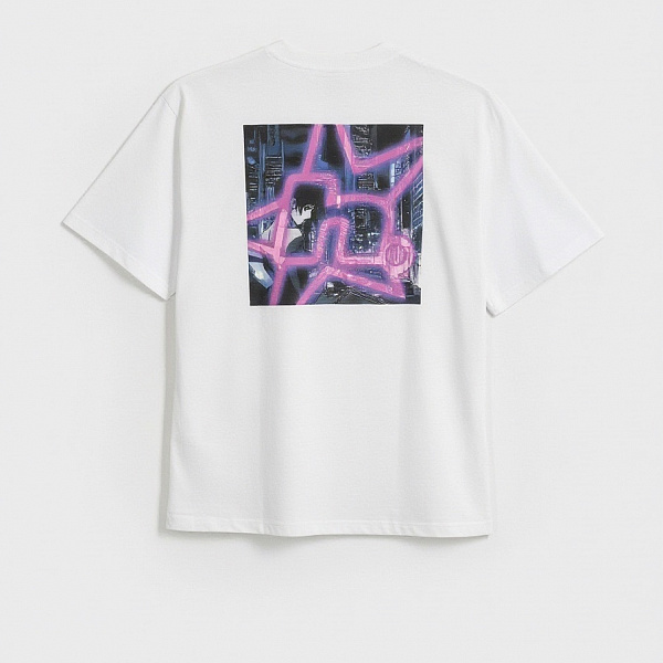 Футболка HUF CYBERPUNK S/S TEE WHITE