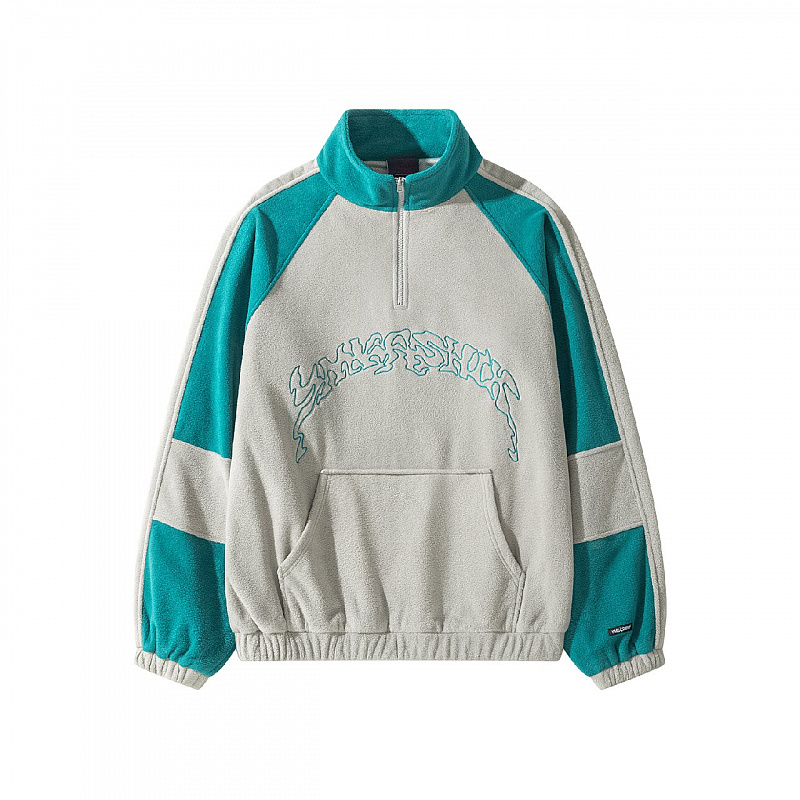 Свитшот YMKA SHIX Turbo fleece серый/изумрудный