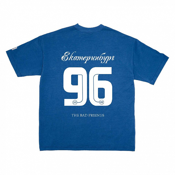 Футболка THE BAD FRIENDS "Регион 96" 200г синий