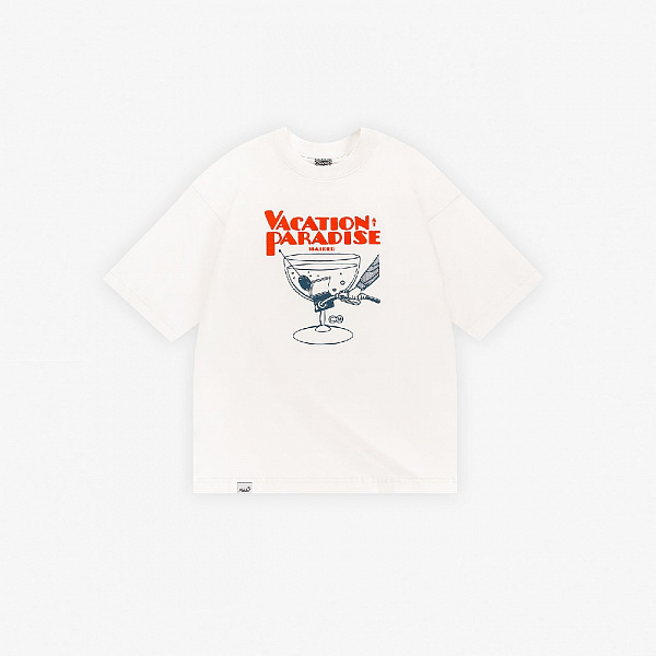 Футболка HAIDED VACATION RLXD HW ecru молочный