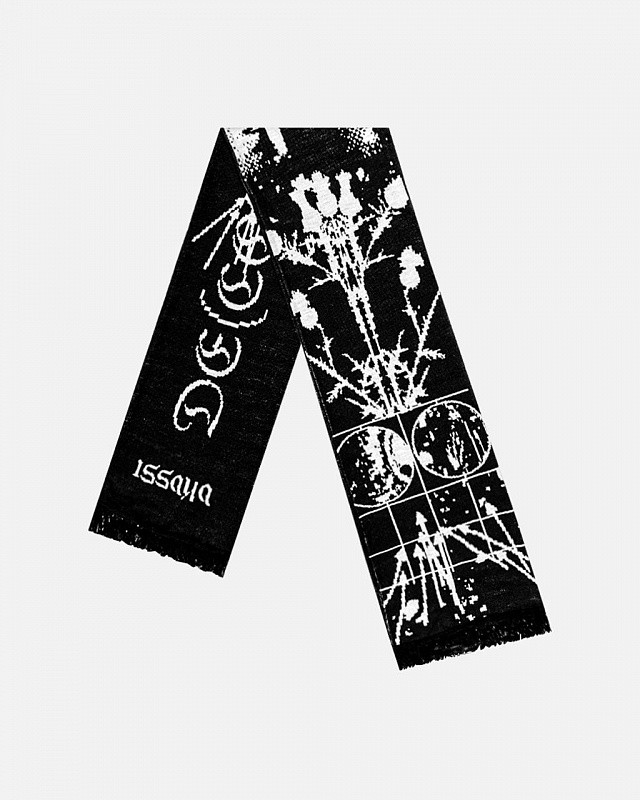 Шарф ISSAYA Deconstruction черный