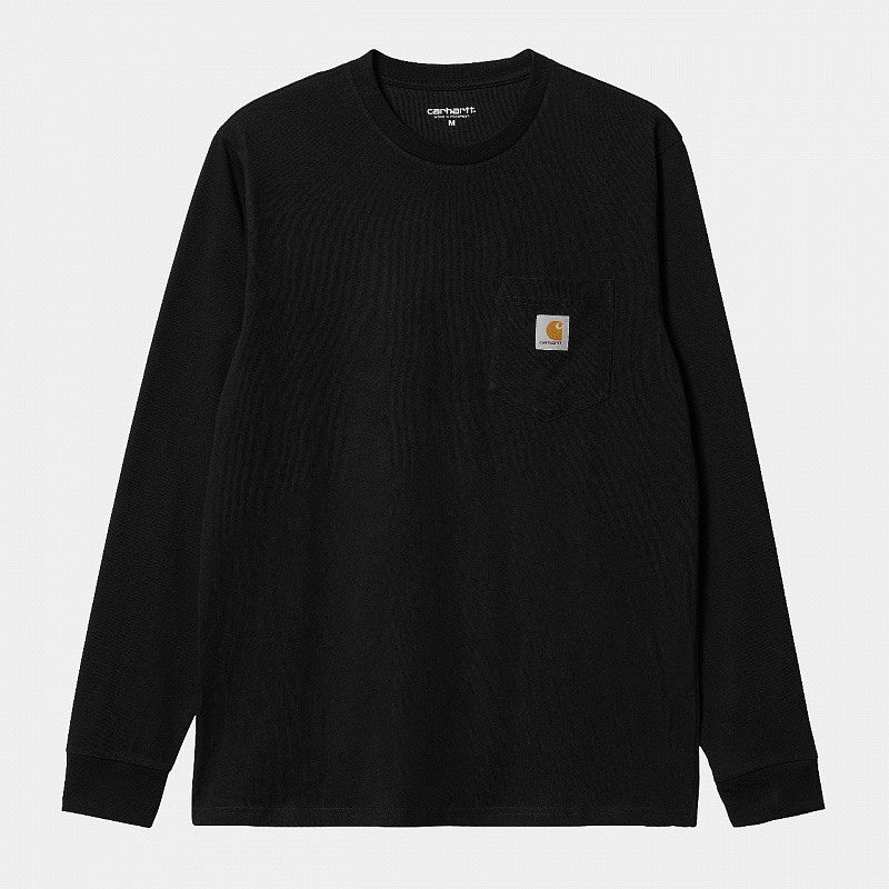 Лонгслив CARHARTT WIP L/S Pocket T-Shirt BLACK