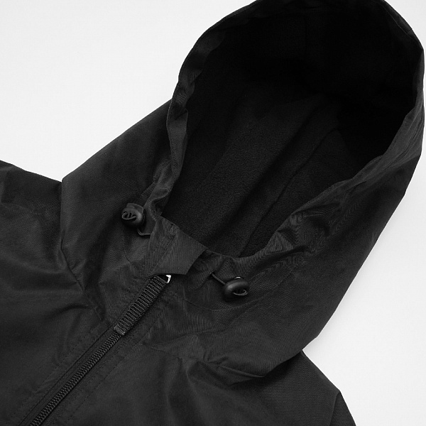 Анорак HOOK "Лого" Флис черный