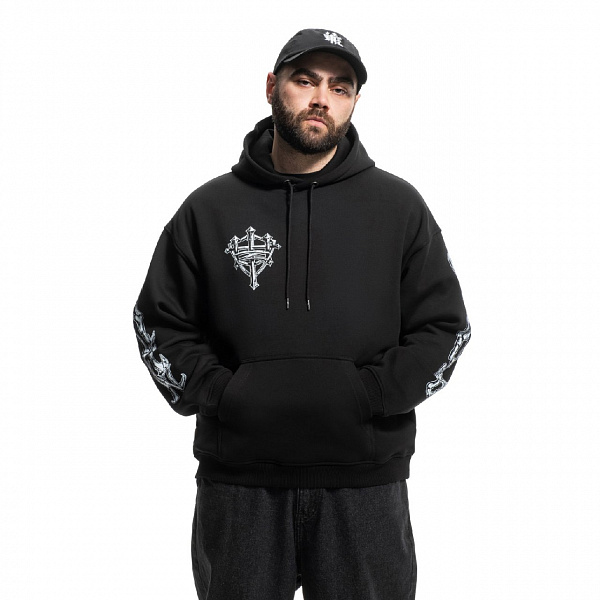 Худи Питерский щит "Атлант" черный