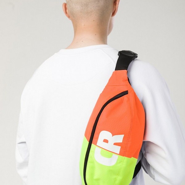 1Сумка поясная CODERED Hip Bag Large Флюр Лимон Соты Оксфорд/Флюр Оранжевый Соты Оксфорд