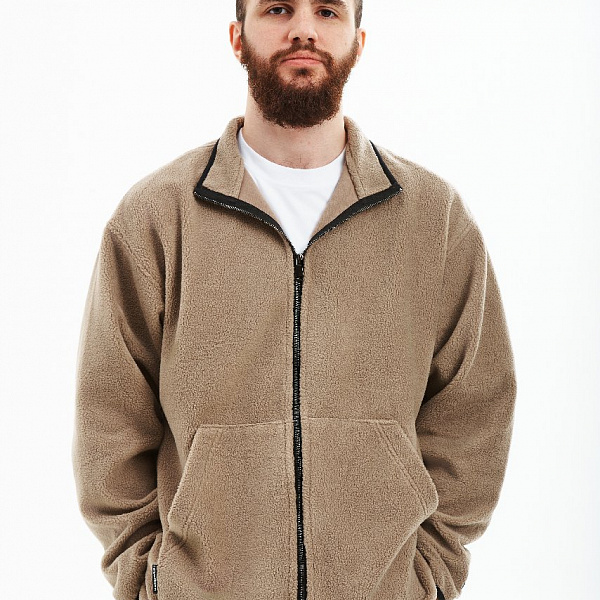 Толстовка THE BAD FRIENDS fleece jacket бежевый