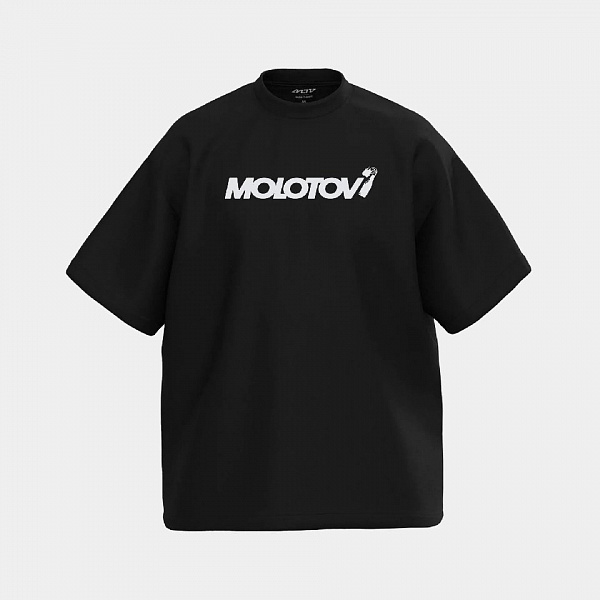 Футболка MOLOTOV OG Big Logo SS'25 Black Чёрный