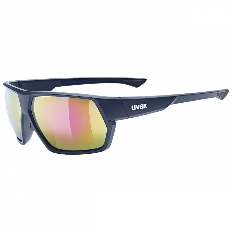 Очки солнцезащитные UVEX sportstyle 238 dp.sp.m./mir.red темно-синий матовый/синий