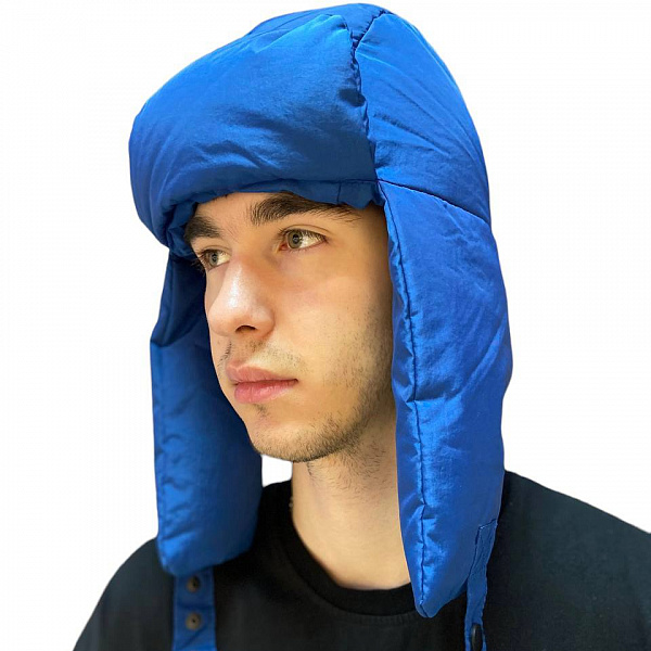 Шапка МОЛОДОСТЬ ушанка Navy Синий