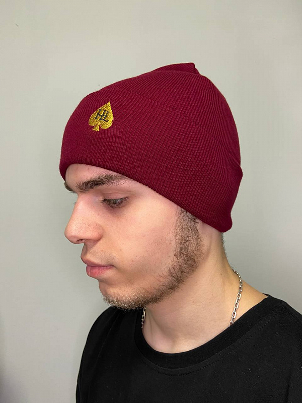 Шапка HARD LUNCH бини B-U-11 HL bordo