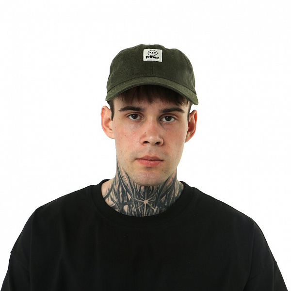 Кепка THE BAD FRIENDS Dad Cap Washed Cotton светлый хаки