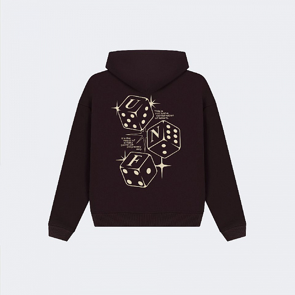 Худи UNIFORM Heavy Zip All in Dice коричневый