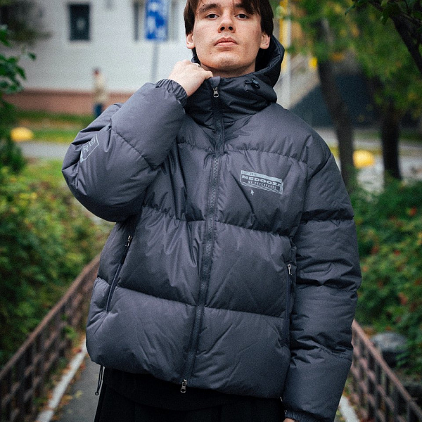 Пуховик MEDOOZA Beefy "Cyber Aggressor" темно-серый