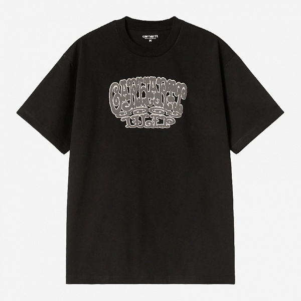 Футболка CARHARTT WIP S/S Tipsy Type T-Shirt BLACK