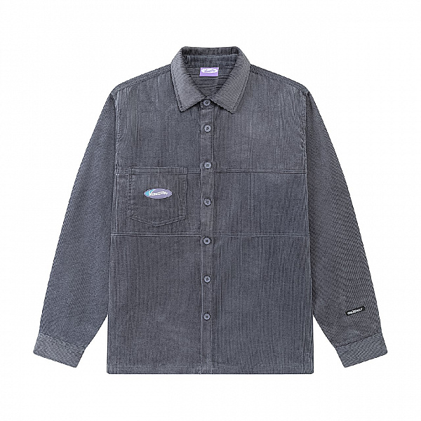 Рубашка YMKA SHIX "Velvet Button" графитовый
