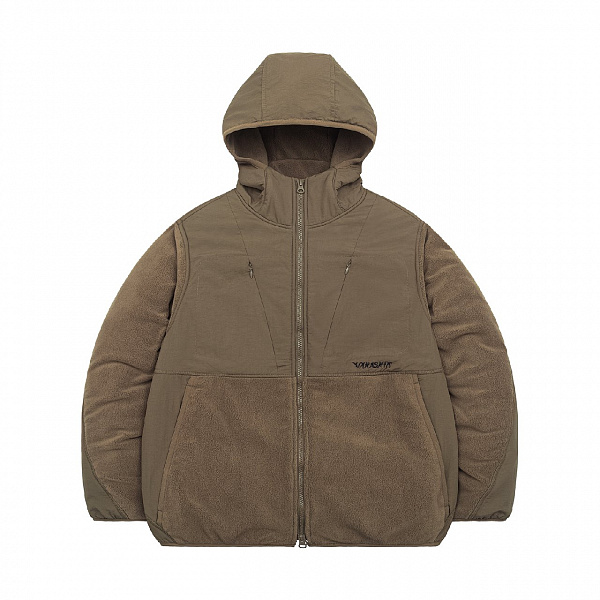 Худи на молнии YMKA SHIX "Zip Ranger" коричневый