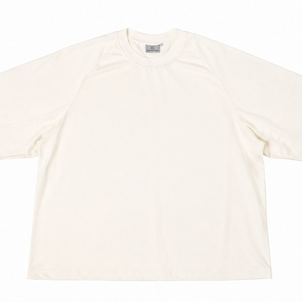Футболка THE BAD FRIENDS Basic left sleeve logo raglan 280гр экрю