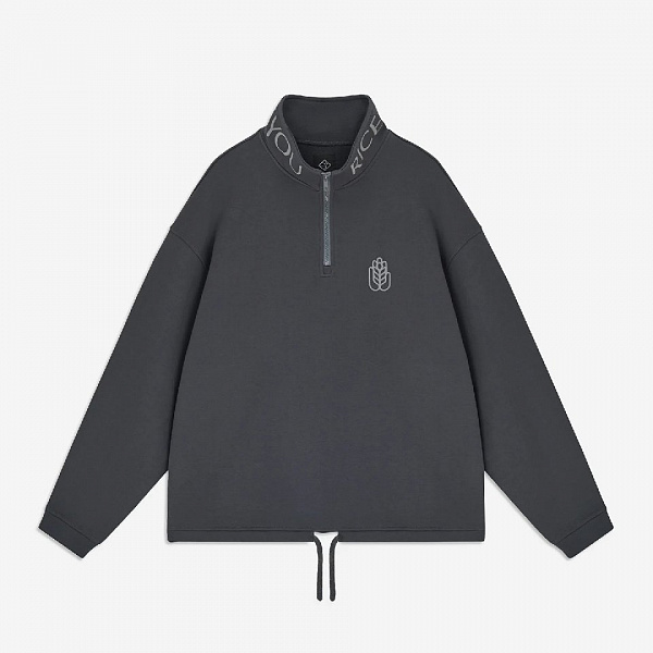 Свитшот RICE SWEATSHIRT HALF-ZIP RICE/GRAFIT