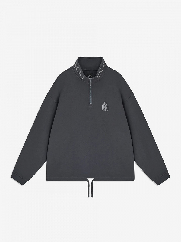 Свитшот RICE SWEATSHIRT HALF-ZIP RICE/GRAFIT