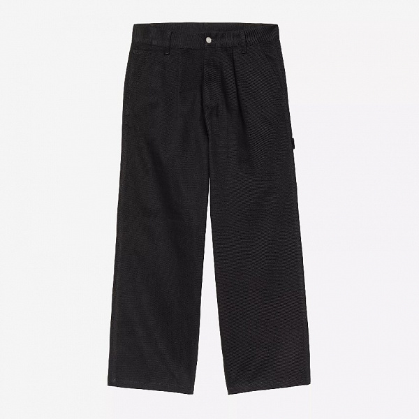 Брюки CARHARTT WIP Holden Pant  (Relaxed straight fit) BLACK (GARMENT DYED)