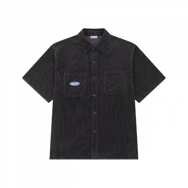 Рубашка YMKA SHIX Puff Velve Leisure Line графитовый