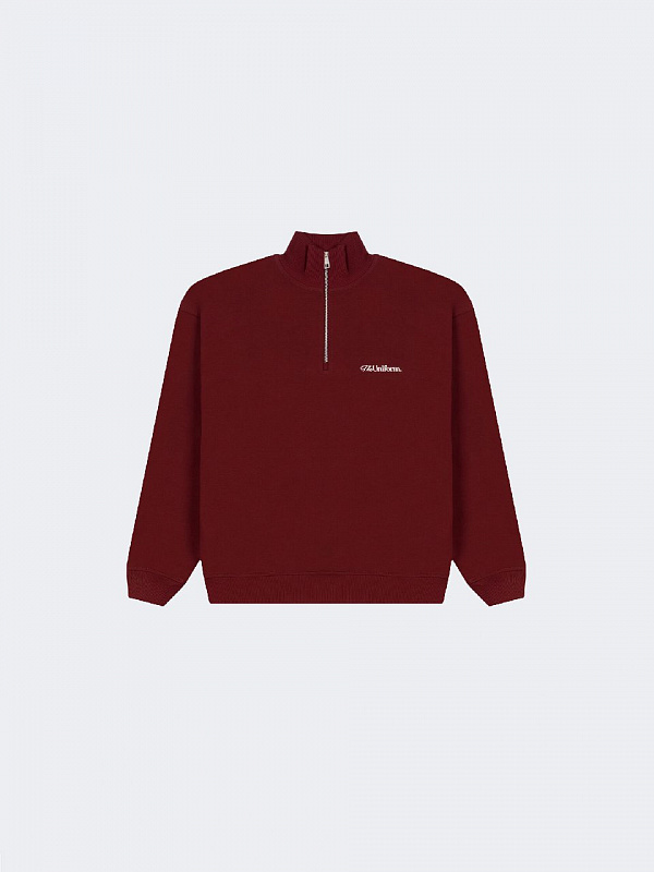 Свитшот UNIFORM Half-zip Heavy Classic бордовый
