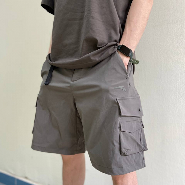 Шорты ANTA текстильные 852426501-1 D.Grey Серый