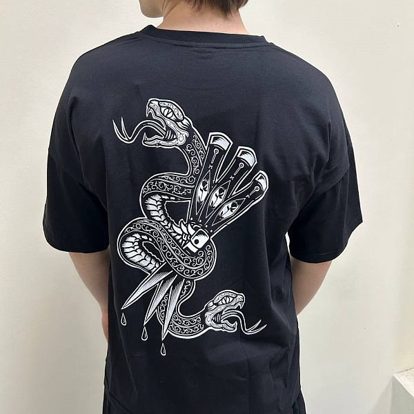 Футболка HOOK «Змея» черный