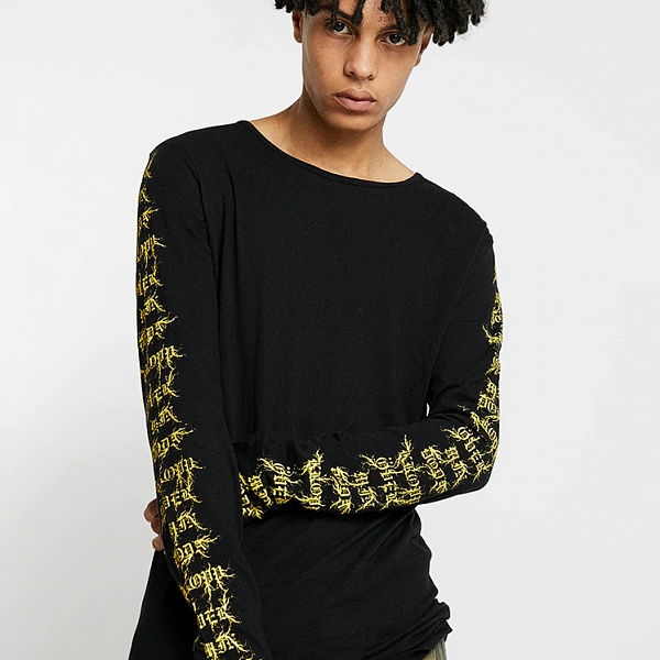 Лонгслив Cheap Monday Ultraslim LS tee BLACK