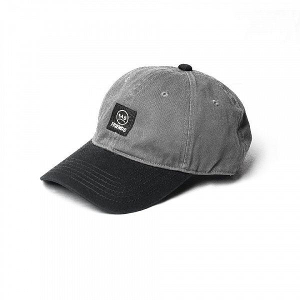 Кепка THE BAD FRIENDS Dad Cap Washed Cotton серый/черный