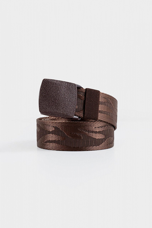 Ремень KUL'TURA "Flame" коричневый