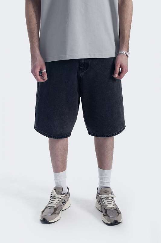 Шорты UNIFORM джинсовые Baggy черный
