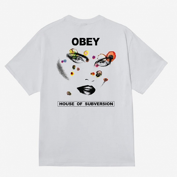 Футболка OBEY FACE OF SUBVERSION WHITE