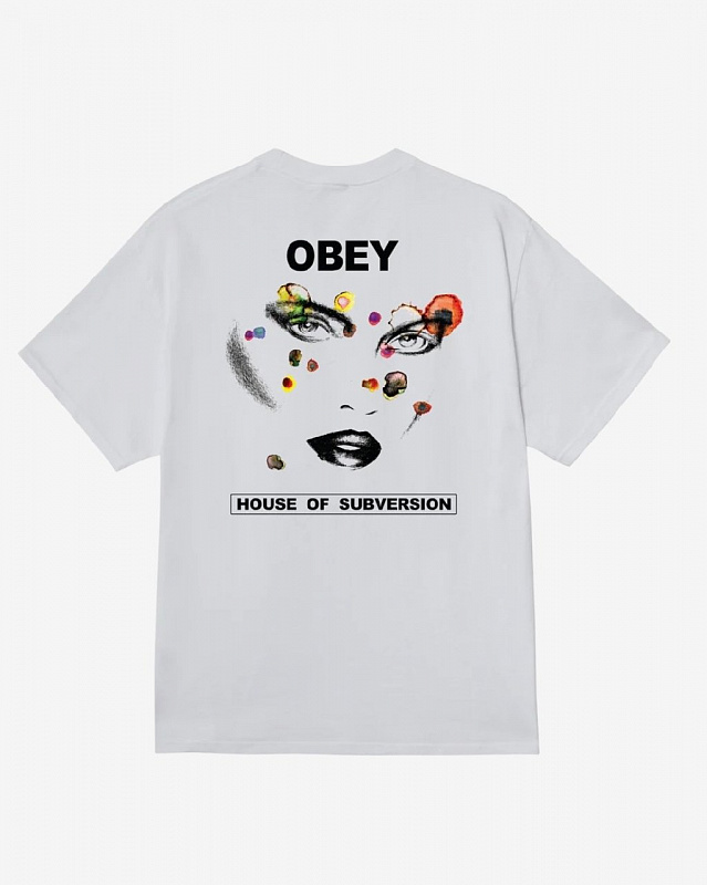 Футболка OBEY FACE OF SUBVERSION WHITE