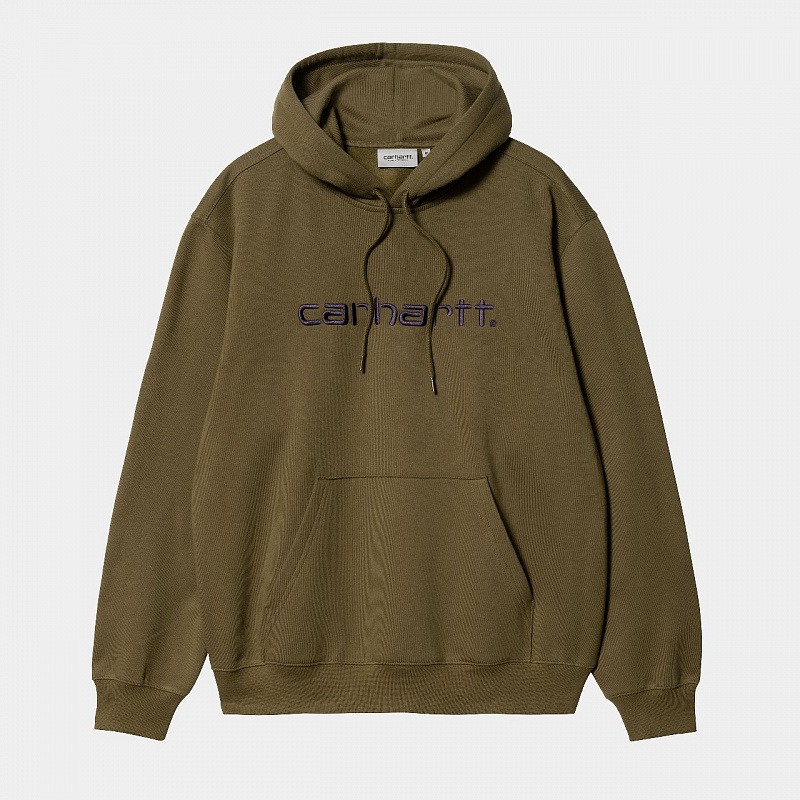 Худи CARHARTT WIP Hooded Carhartt Sweatshirt HIGHLAND / CASSIS